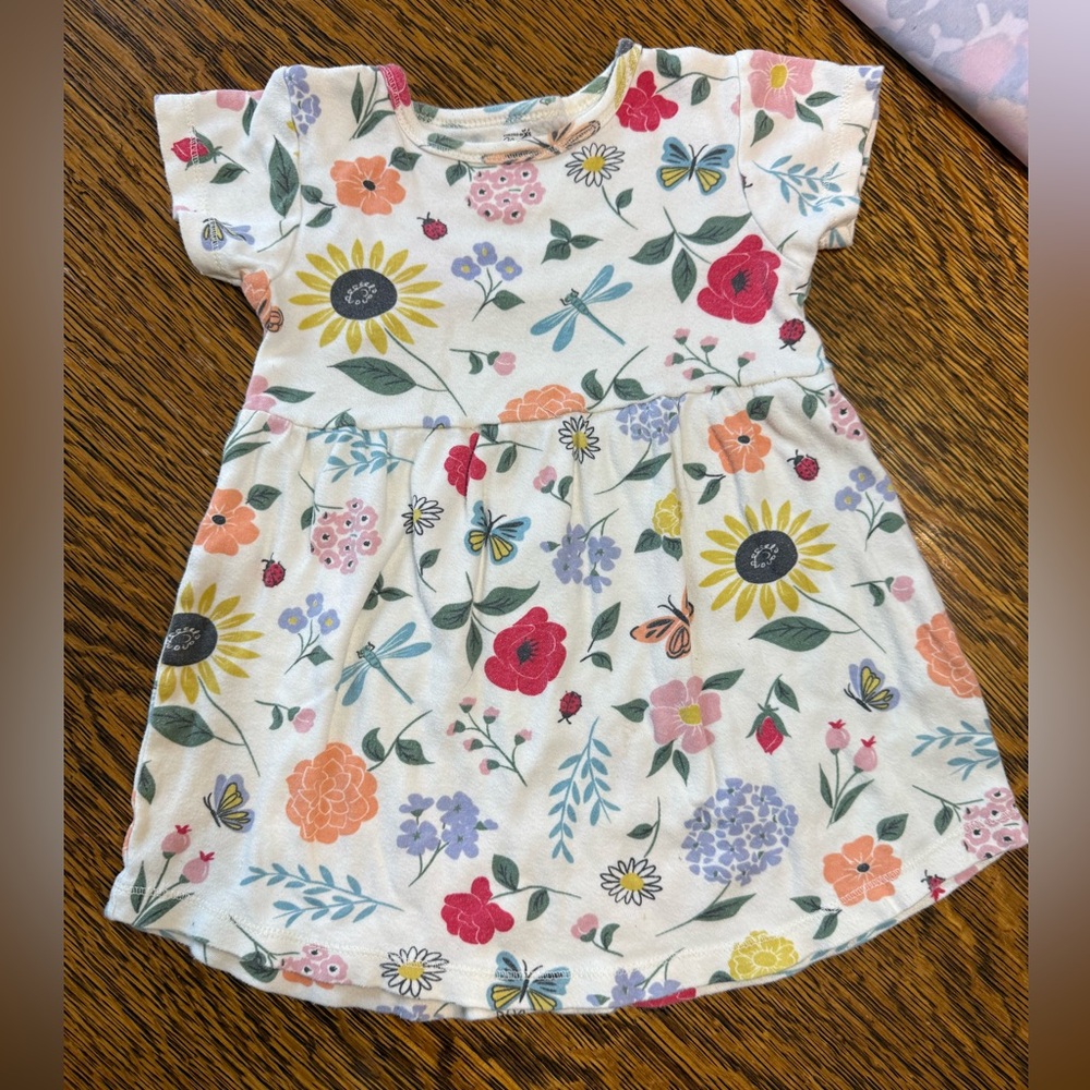 Touched By Nature Floral Kids Dress 3T